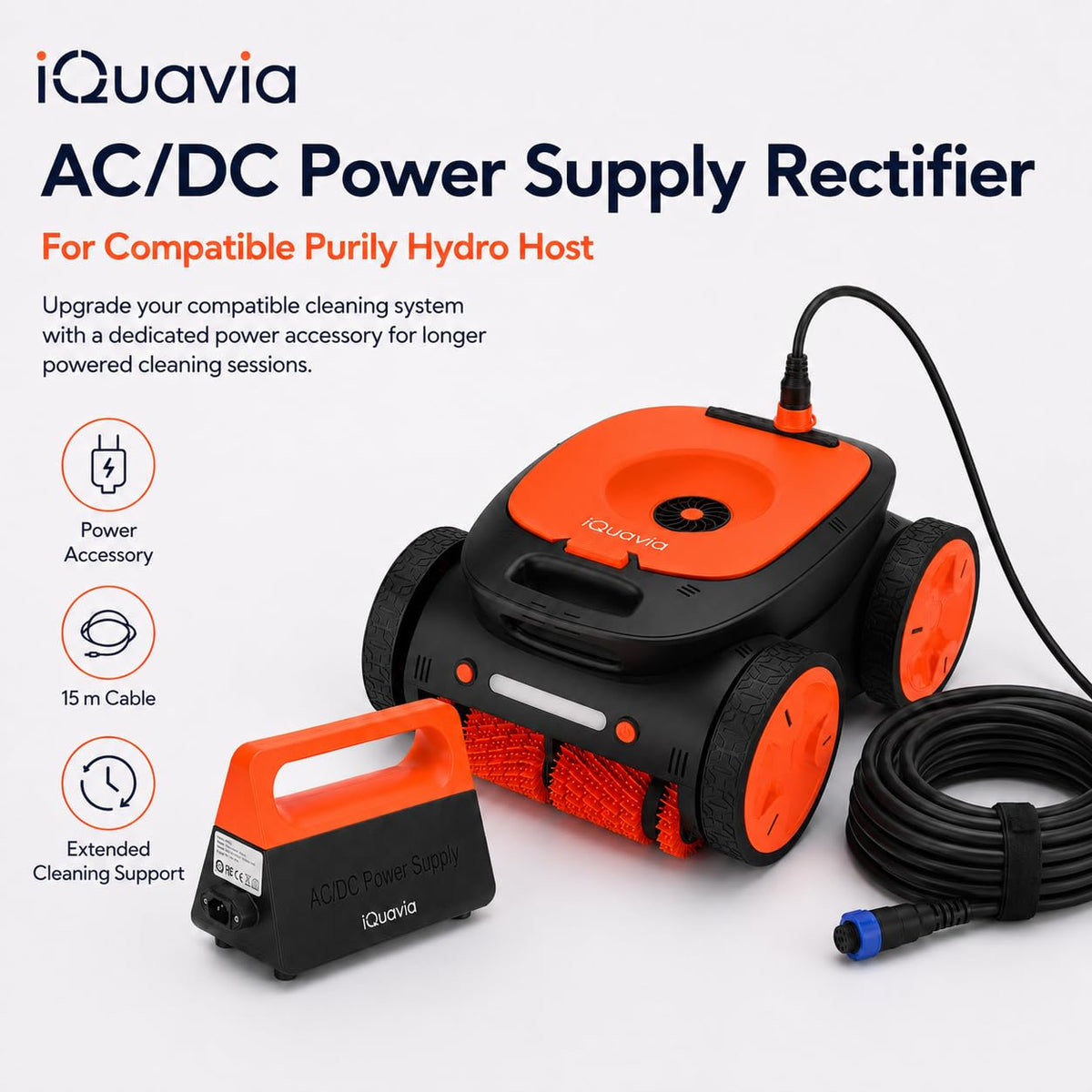 Pool Robot Vacuum for Inground Pools, Cordless/Corded Switchable, App & Remote Underwater Direct Control, 8H Runtime, 49.2ft Cord, 3229 sq ft Coverage, Floor Wall Waterline, Scheduled Cleaning